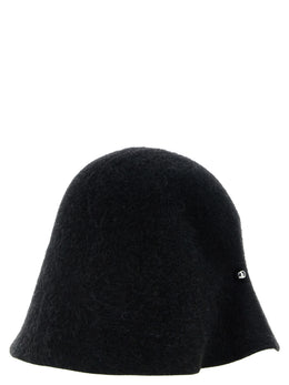 Jacquemus Schwarzer Merinowollhut