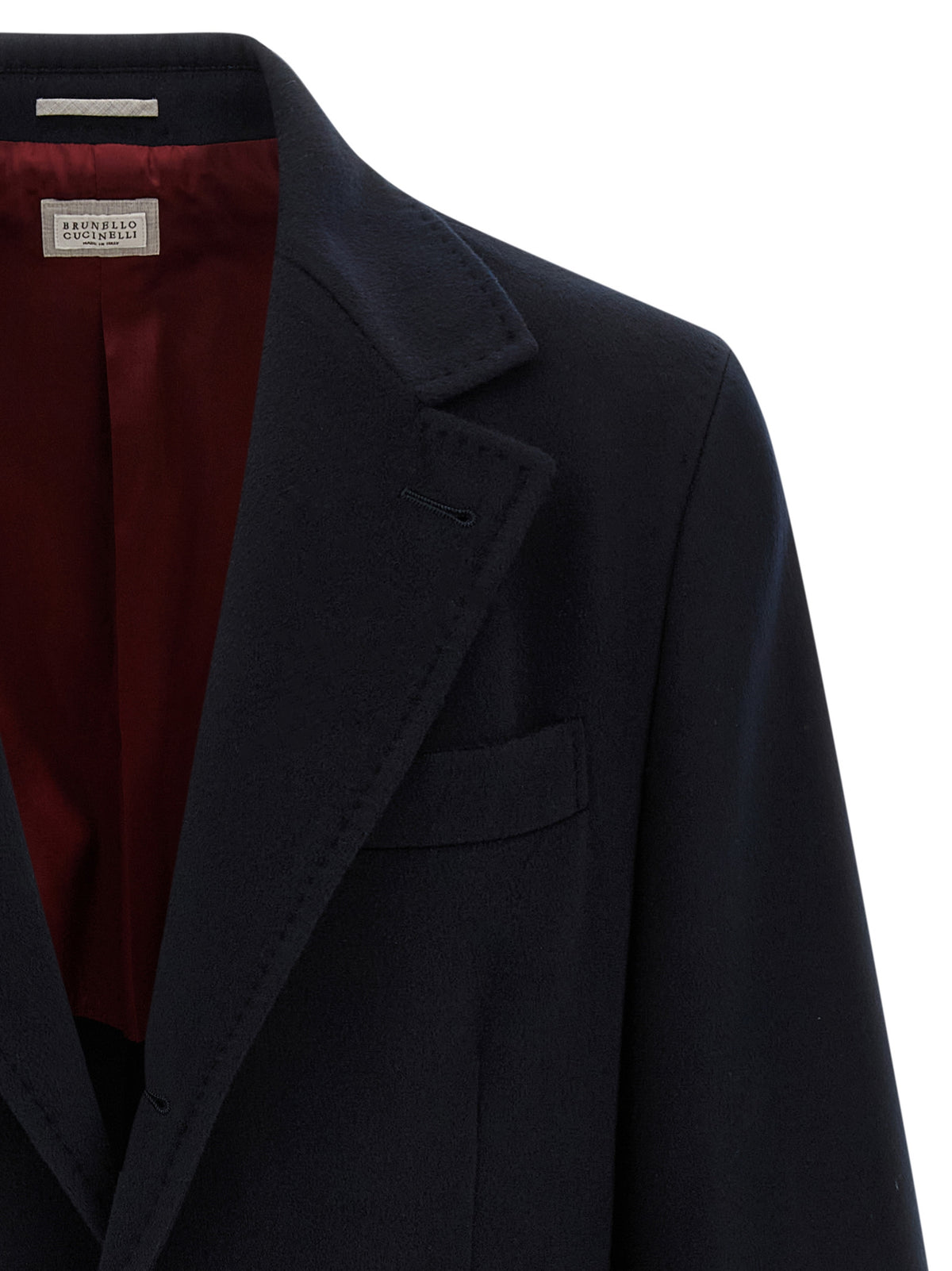 Brunello Cucinelli Blauer Sakko aus reiner Schurwolle