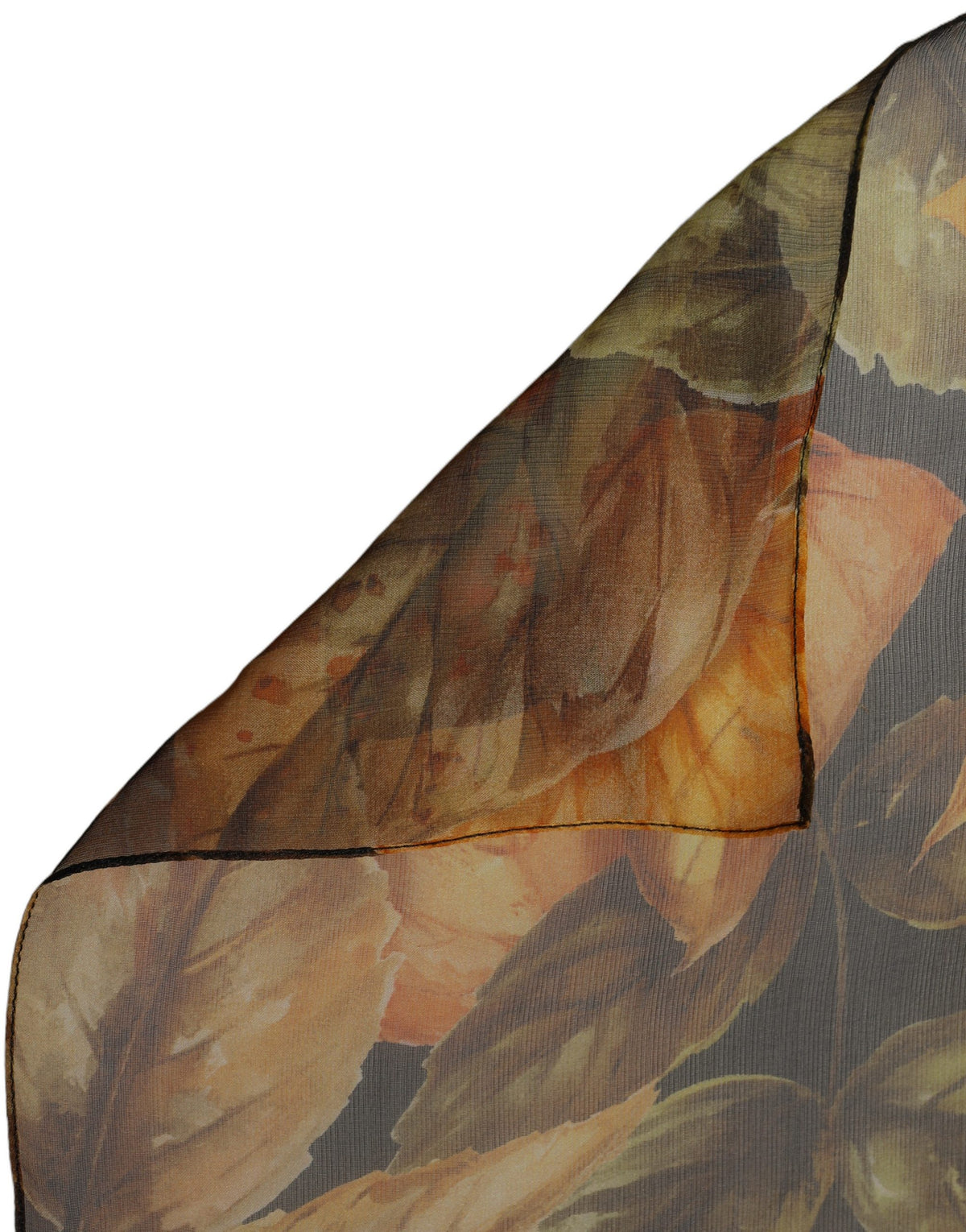 Dolce & Gabbana Seidenschal mit Multicolor-Blätterprint