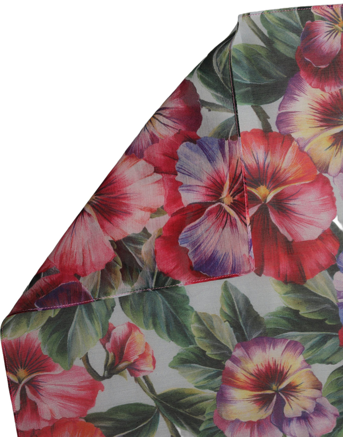 Dolce & Gabbana Stola aus Baumwollspitze in Multicolor mit Blumenmuster