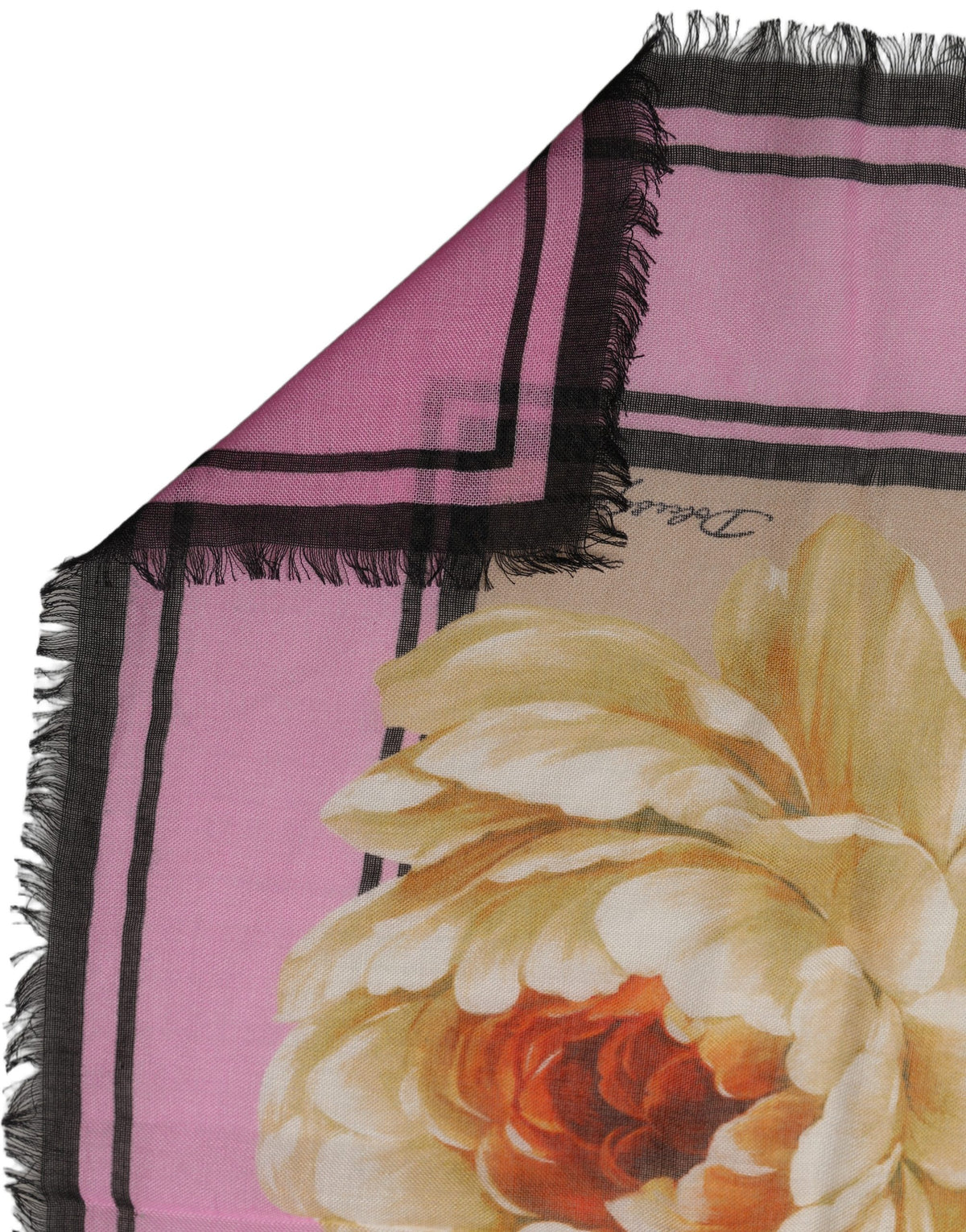 Dolce & Gabbana Multicolor Floral Cashmere Foulard Schal
