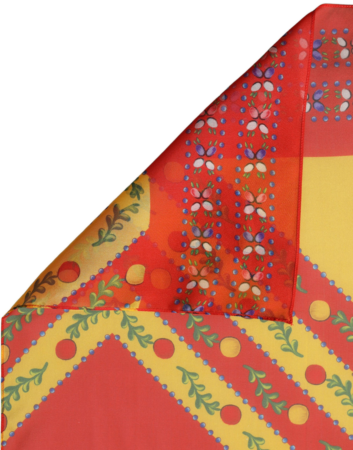 Dolce & Gabbana Seidenschal mit geometrischem Muster in Multicolor