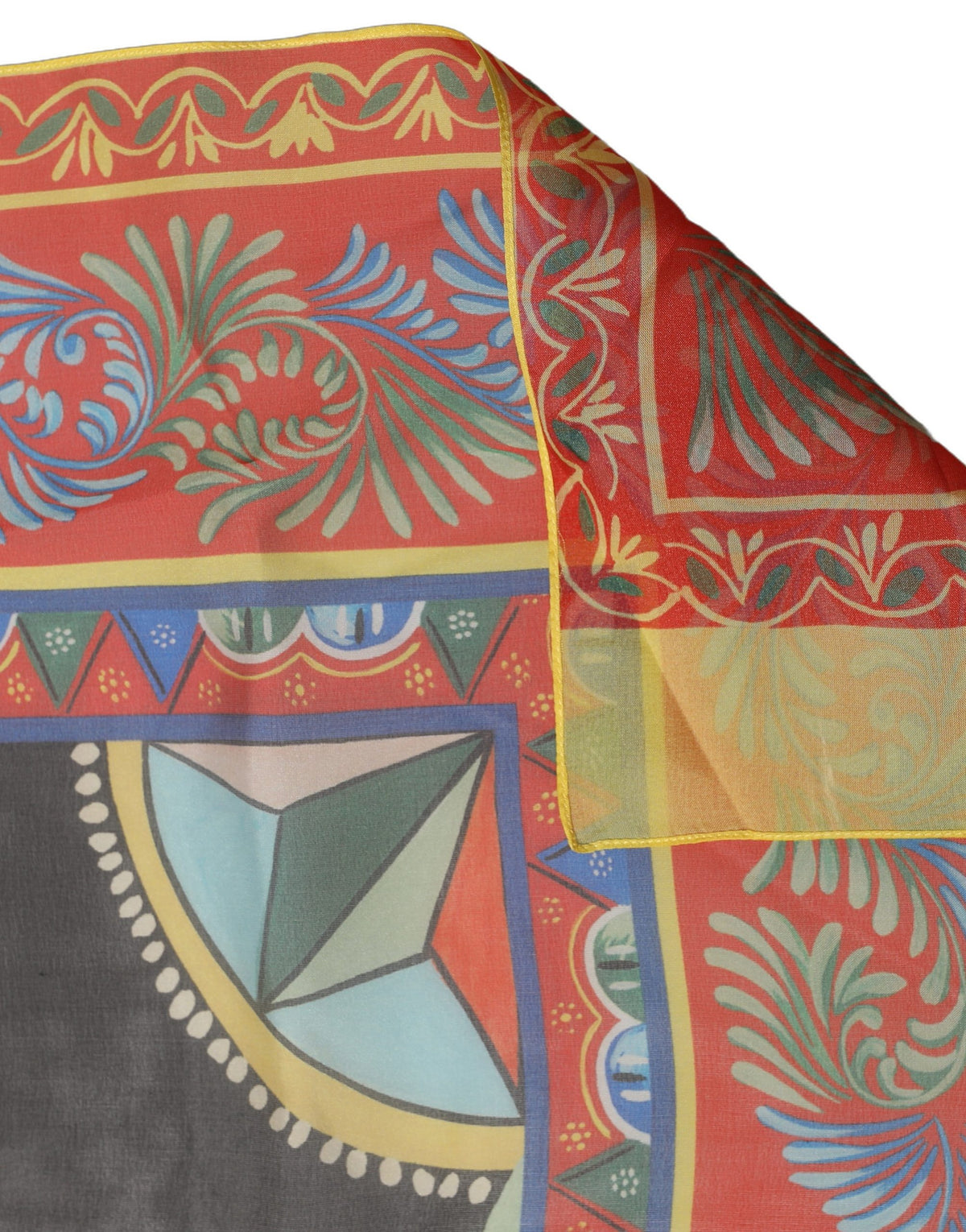 Dolce & Gabbana Multicolor Seidenschal mit Print