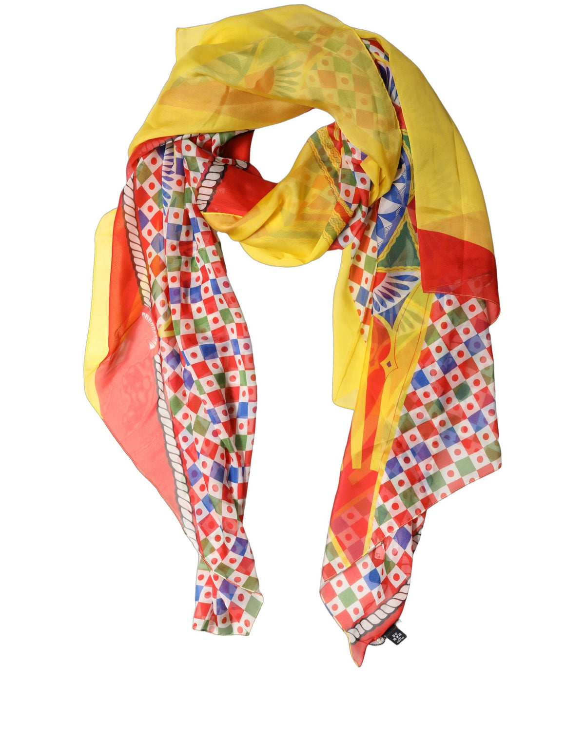 Dolce & Gabbana Multicolor Seidenschal Carretto
