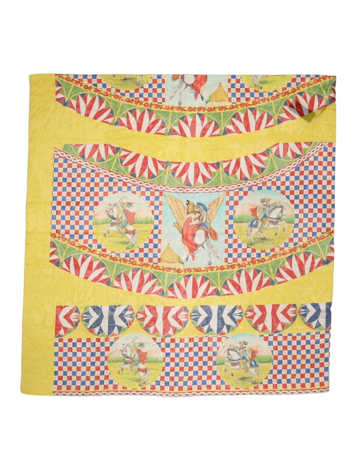 Dolce & Gabbana Seidenschal Carretto Multicolor