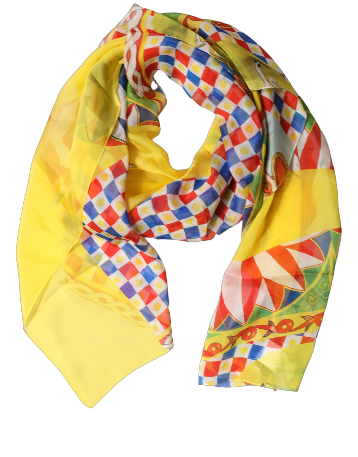 Dolce & Gabbana Seidenschal Carretto Multicolor
