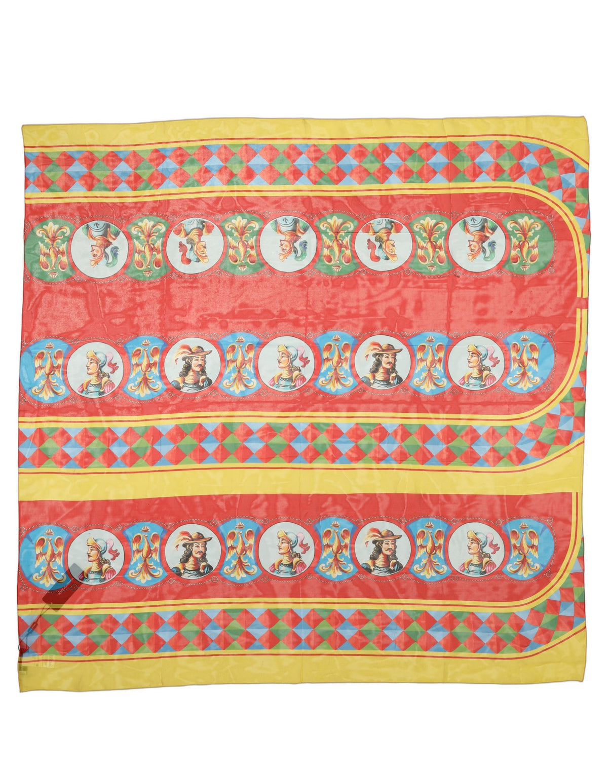 Dolce & Gabbana Seidenschal „Carretto Print“ in Multicolor