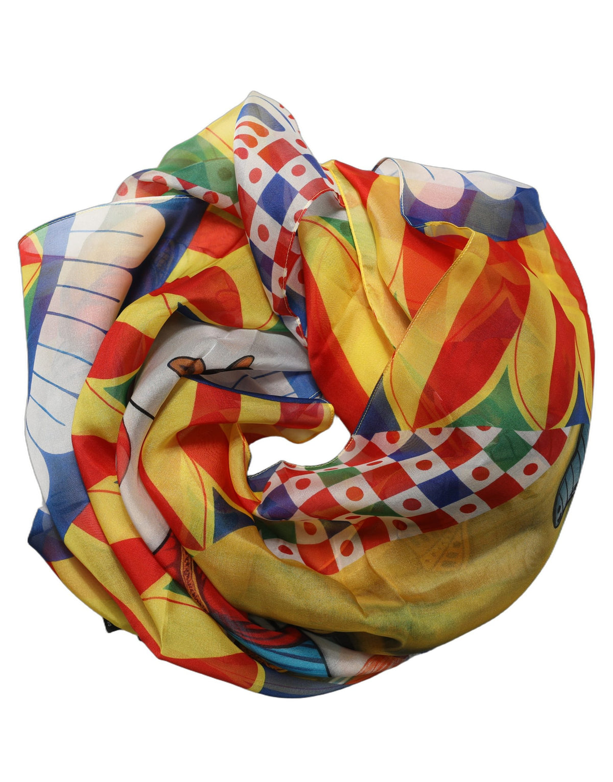 Dolce & Gabbana Seidenschal Carretto in Multicolor