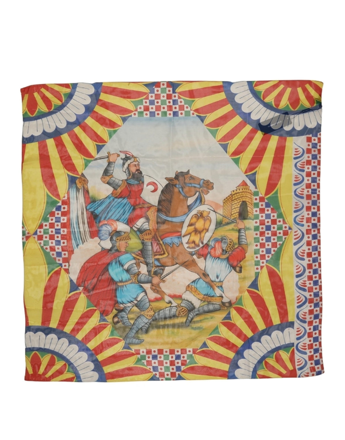Dolce & Gabbana Seidenschal Carretto in Multicolor