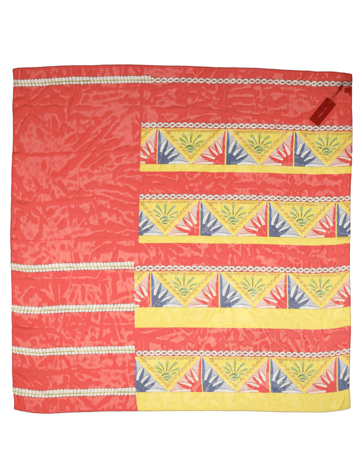 Dolce & Gabbana Multicolor Seiden Foulard im Quadrat mit Print