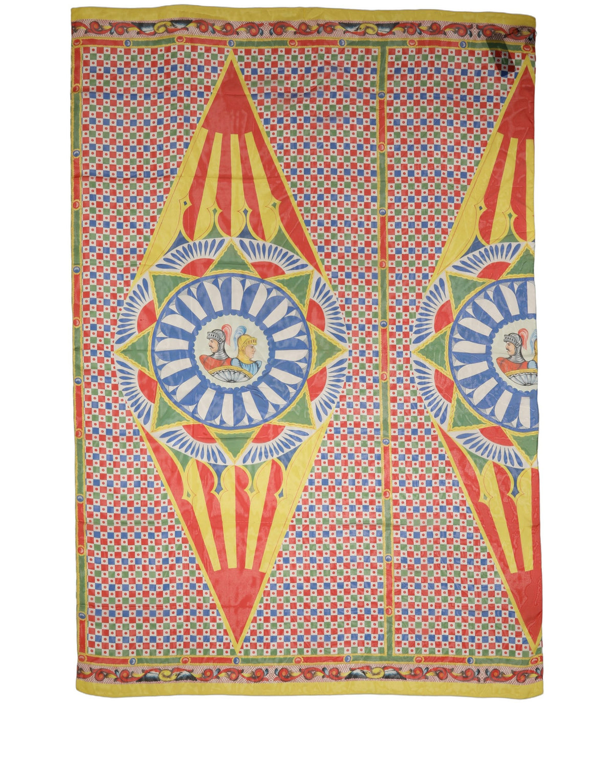 Dolce & Gabbana Seidenschal Carretto Print in Multicolor