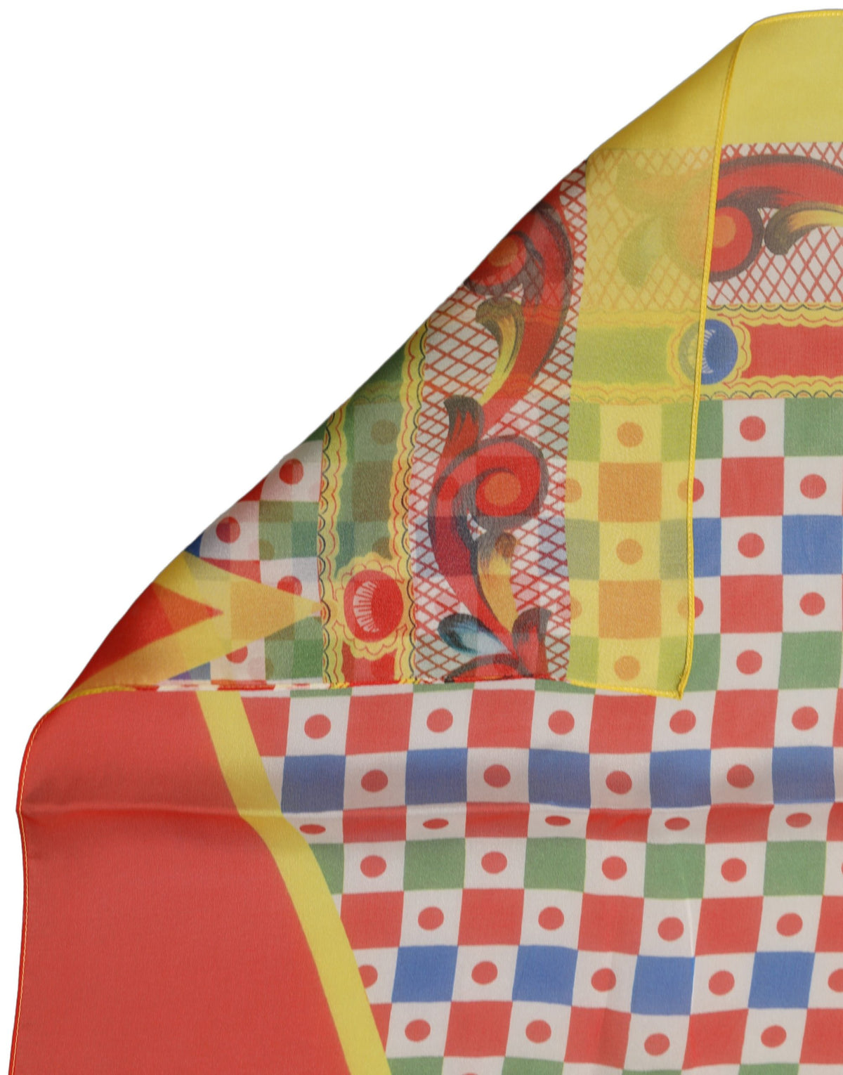 Dolce & Gabbana Seidenschal Carretto Print in Multicolor