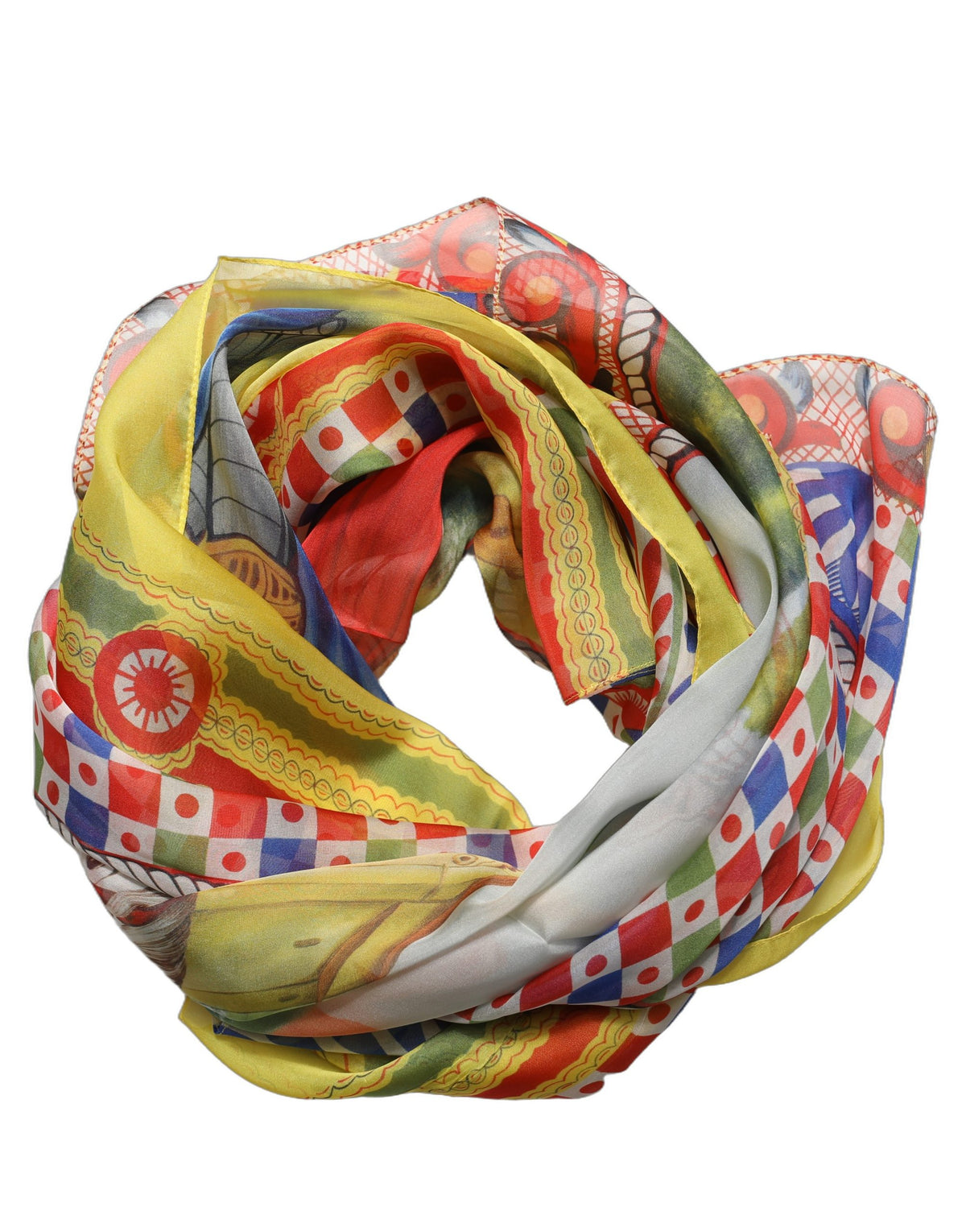 Dolce & Gabbana Seidenschal Carretto in Multicolor