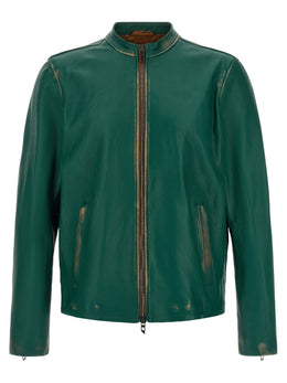 Diesel Zweifarbige Lammlederjacke