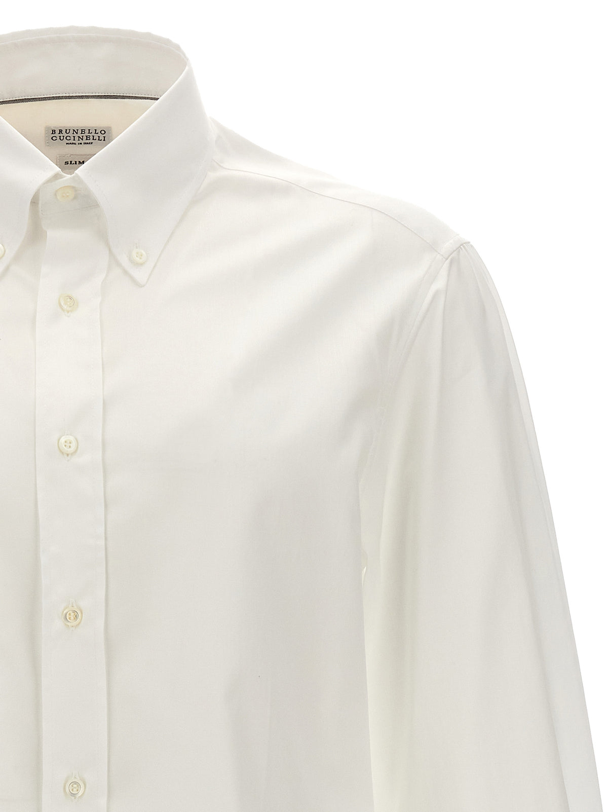 Brunello Cucinelli Weiße Baumwollbluse