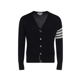 Thom Browne Blauer Wollcardigan Oves Aries