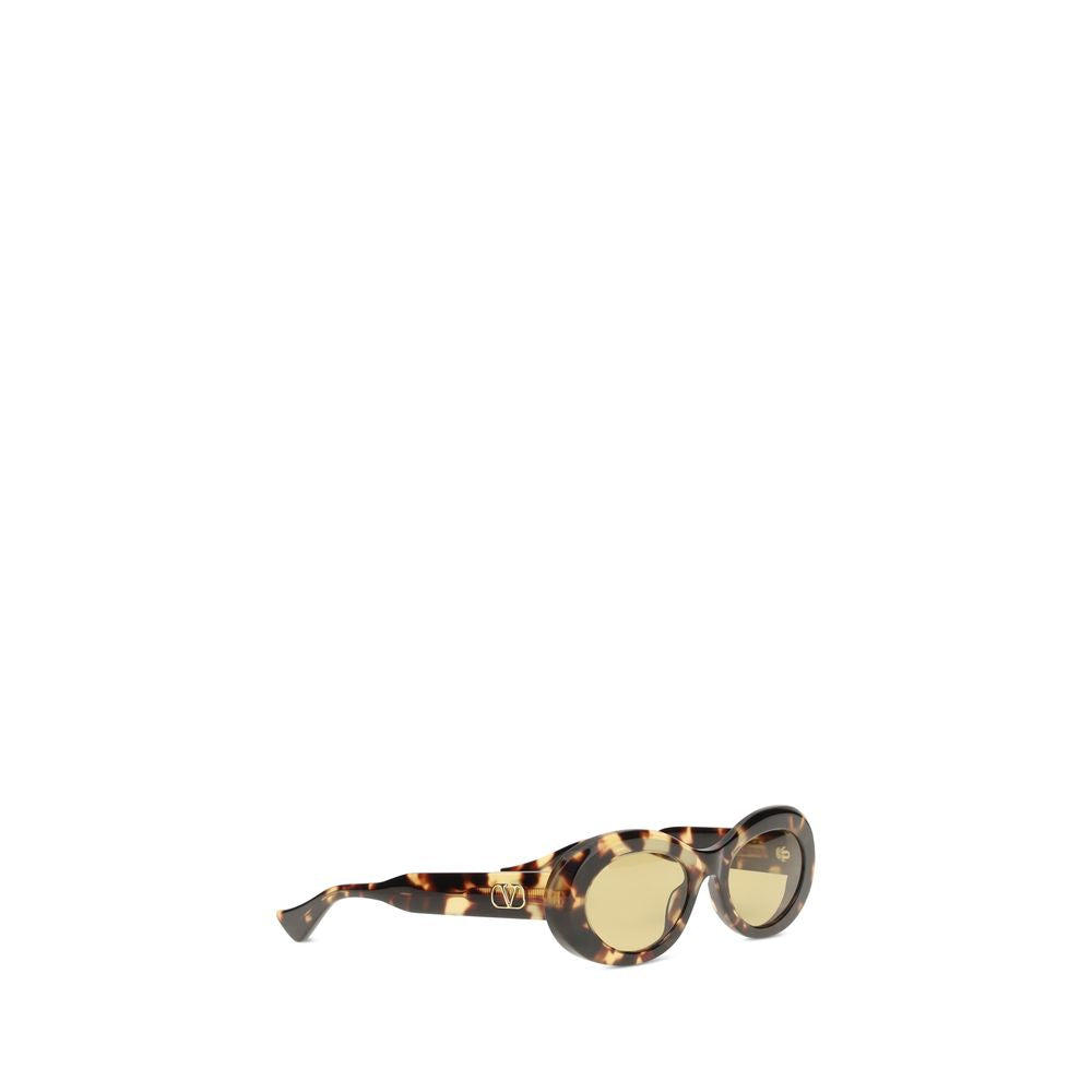 Valentino Garavani Braune Sonnenbrille aus Acetat