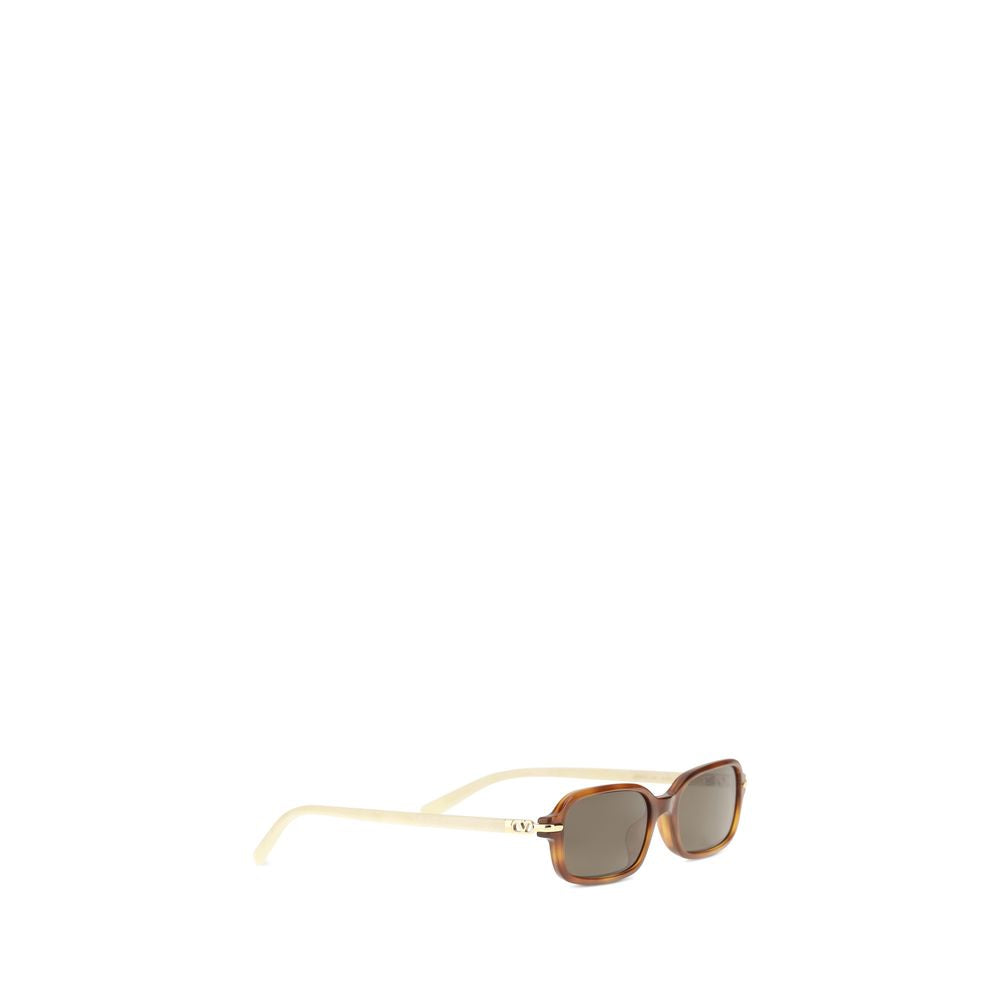 Valentino Garavani Braune Sonnenbrille aus Acetat
