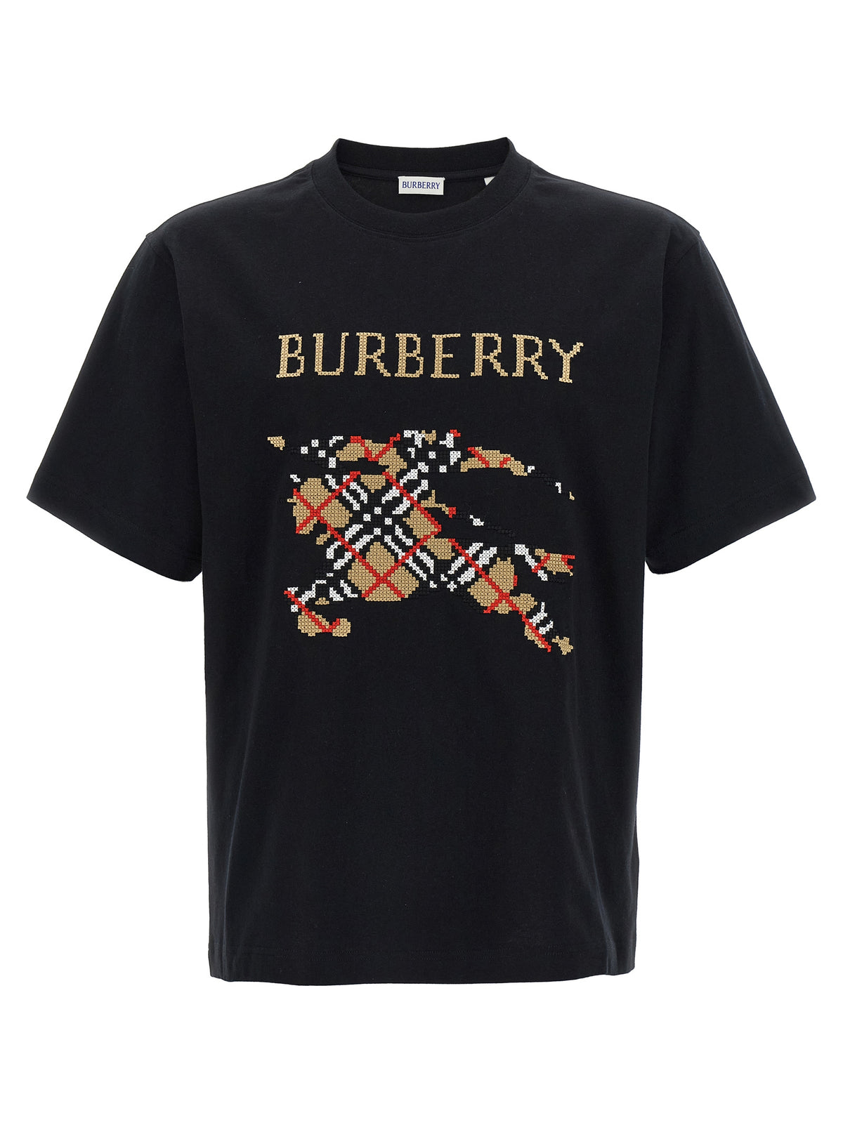 Burberry Schwarzes Baumwoll-T-Shirt