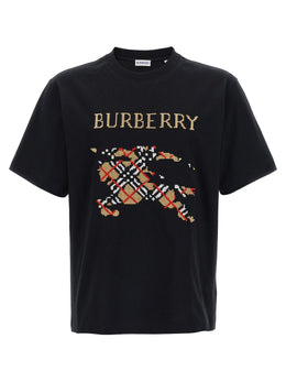 Burberry Schwarzes Baumwoll-T-Shirt