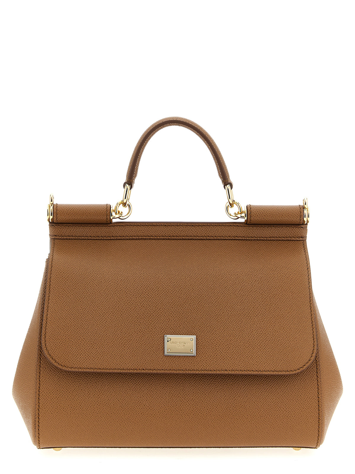 Dolce & Gabbana Braune Kalbsleder-Handtasche