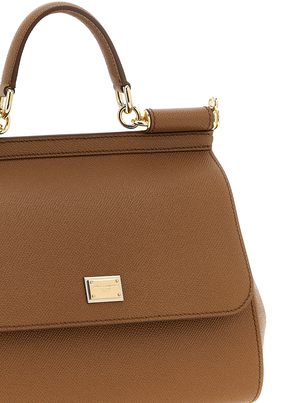 Dolce & Gabbana Braune Kalbsleder-Handtasche