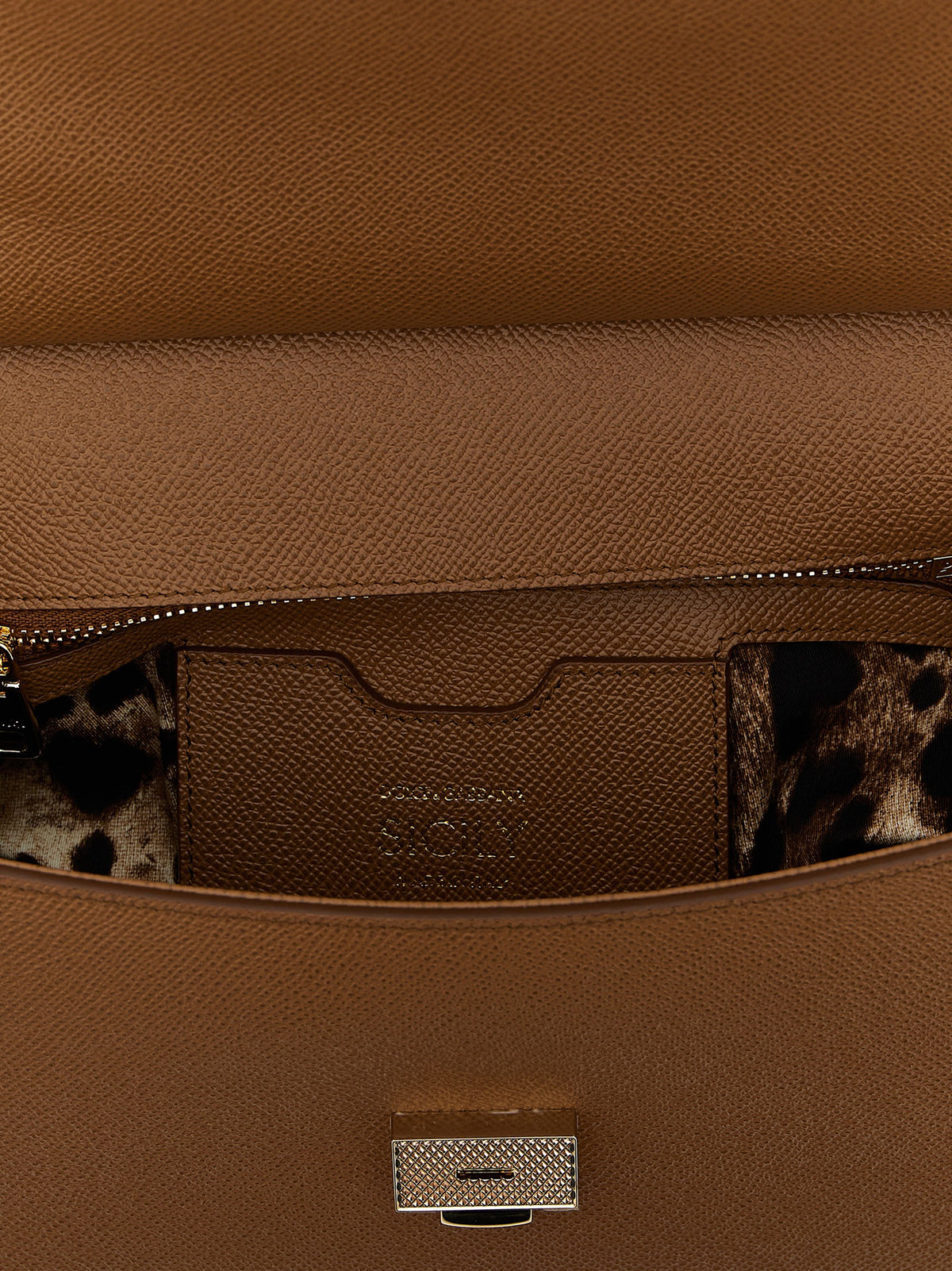 Dolce & Gabbana Braune Kalbsleder-Handtasche