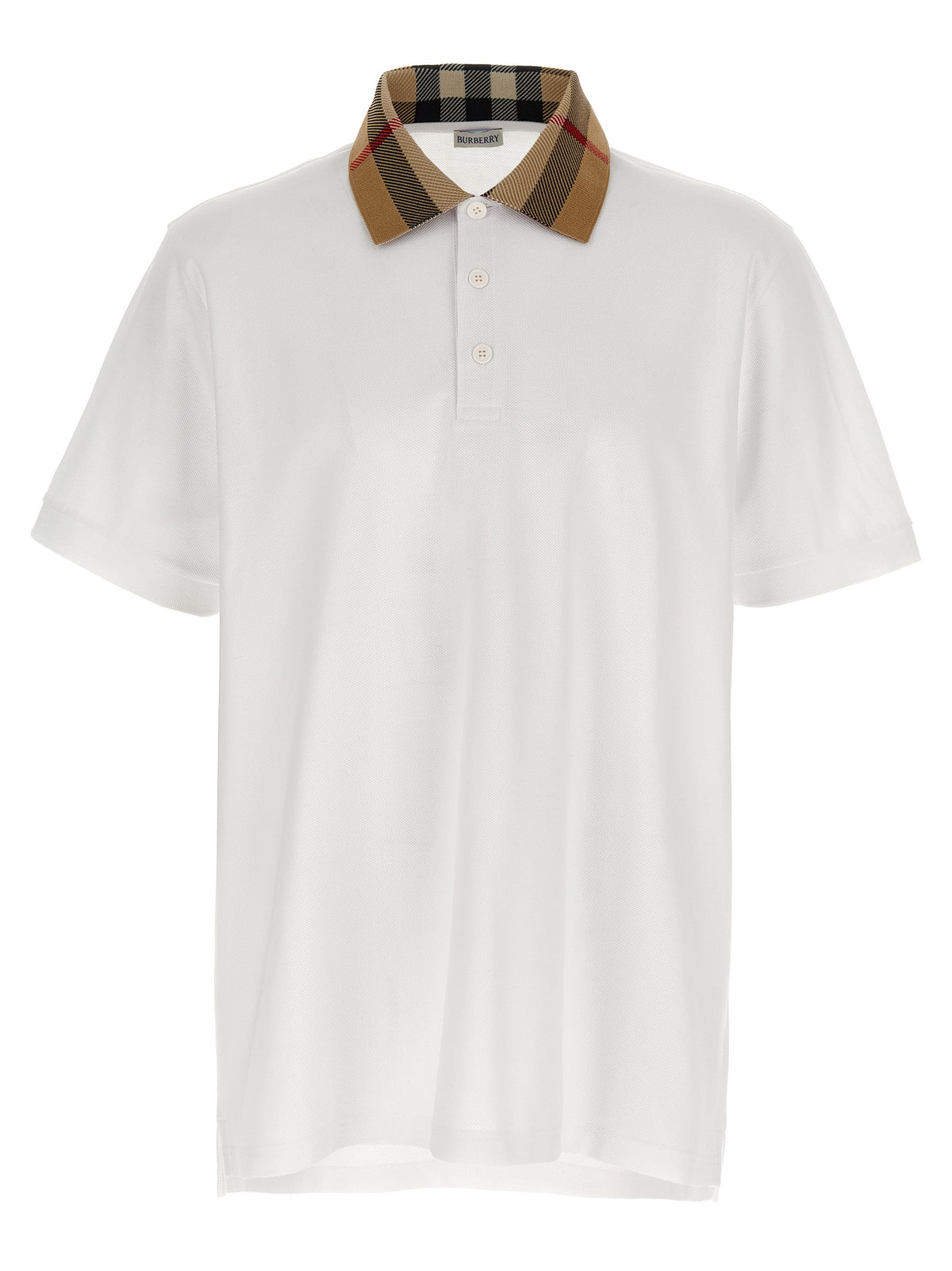 Burberry Weißes Poloshirt aus Baumwolle