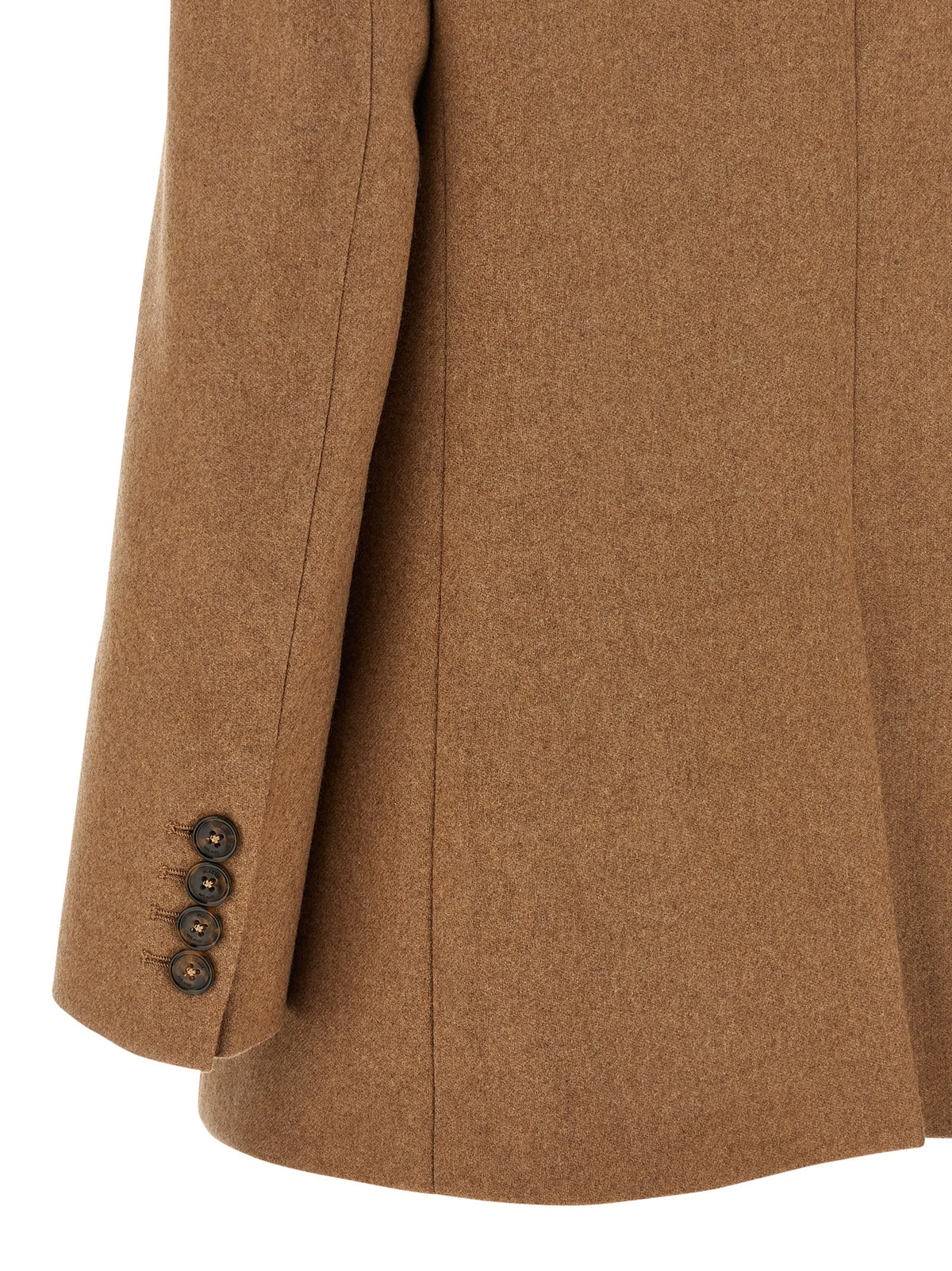 Blazé Milano Mantel aus reiner Schurwolle in Beige