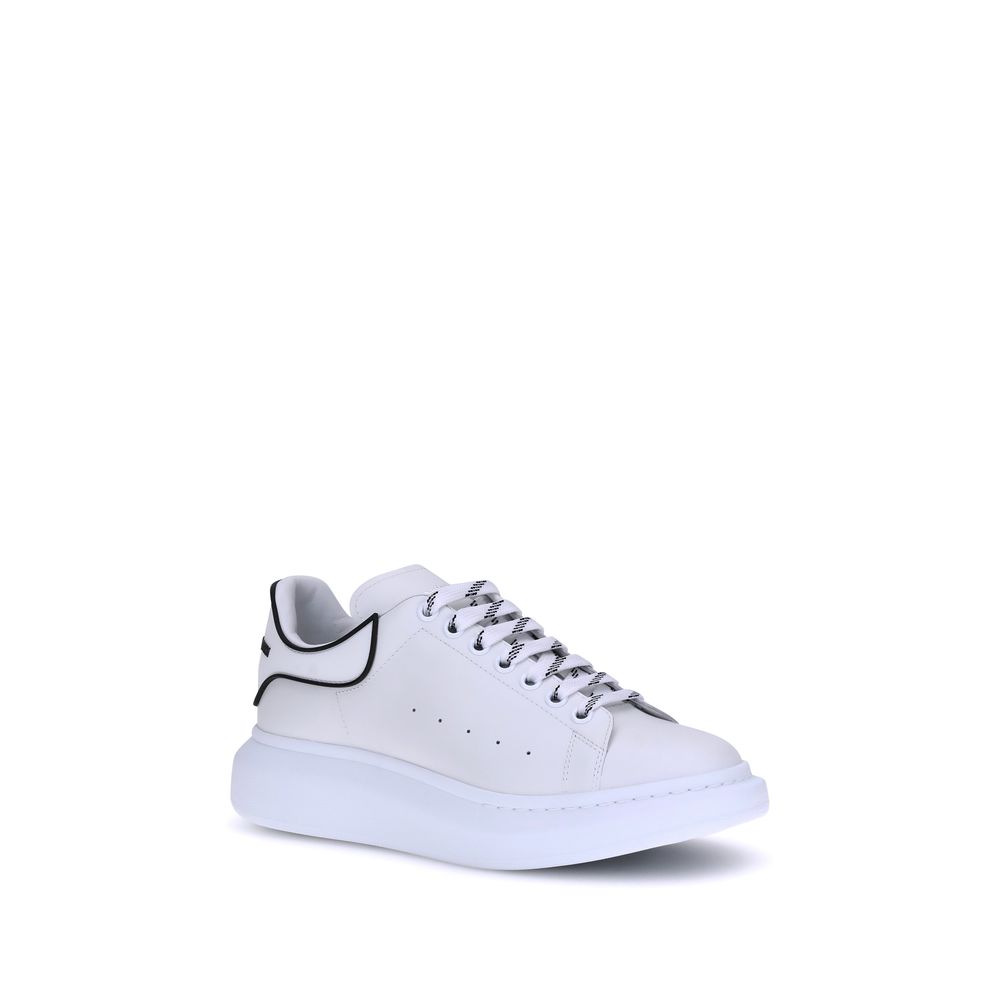 Alexander McQueen Weiße Bos Taurus Kalbsleder Plateau-Sneaker