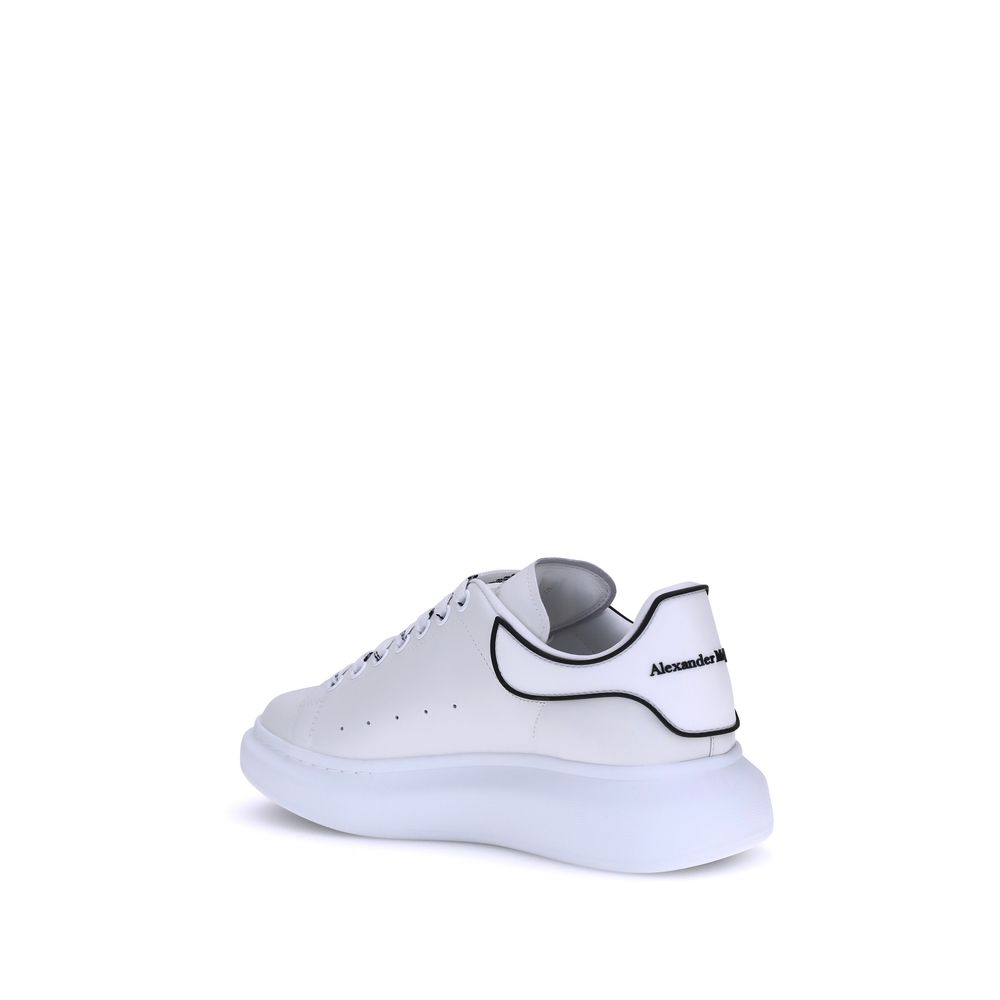 Alexander McQueen Weiße Bos Taurus Kalbsleder Plateau-Sneaker