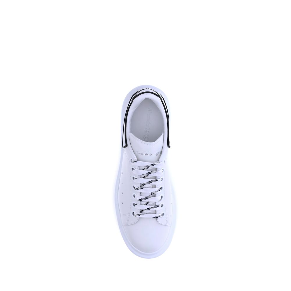 Alexander McQueen Weiße Bos Taurus Kalbsleder Plateau-Sneaker