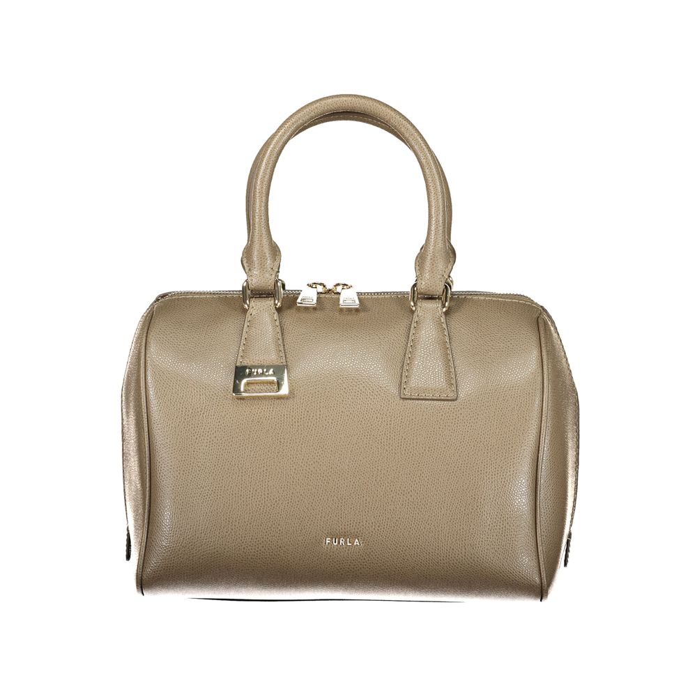 Furla Grüne Lederhandtasche