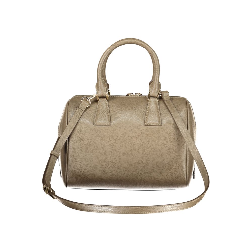 Furla Grüne Lederhandtasche