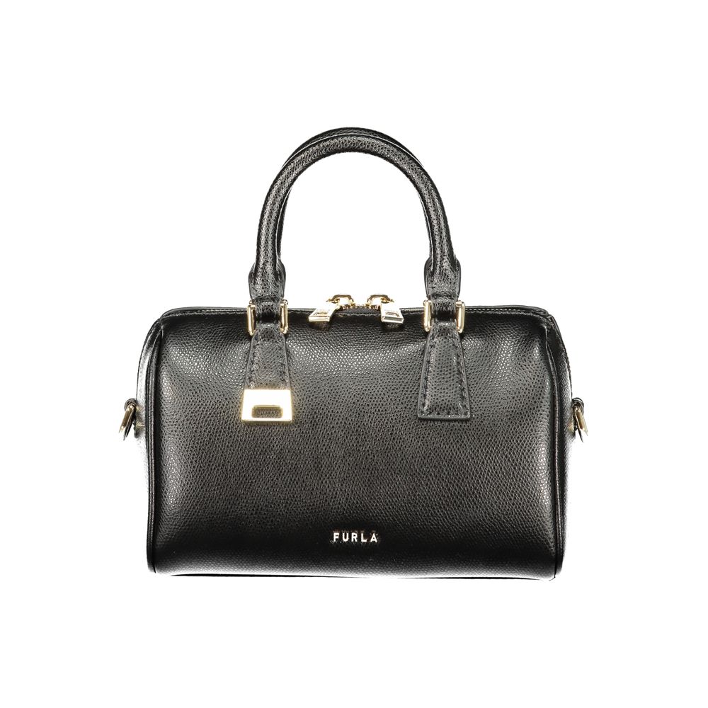 Furla Schwarze Lederhandtasche