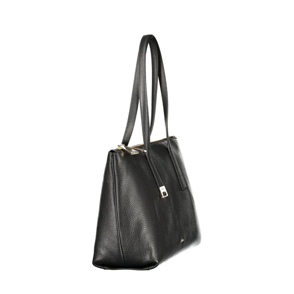 Furla Schwarze Lederhandtasche