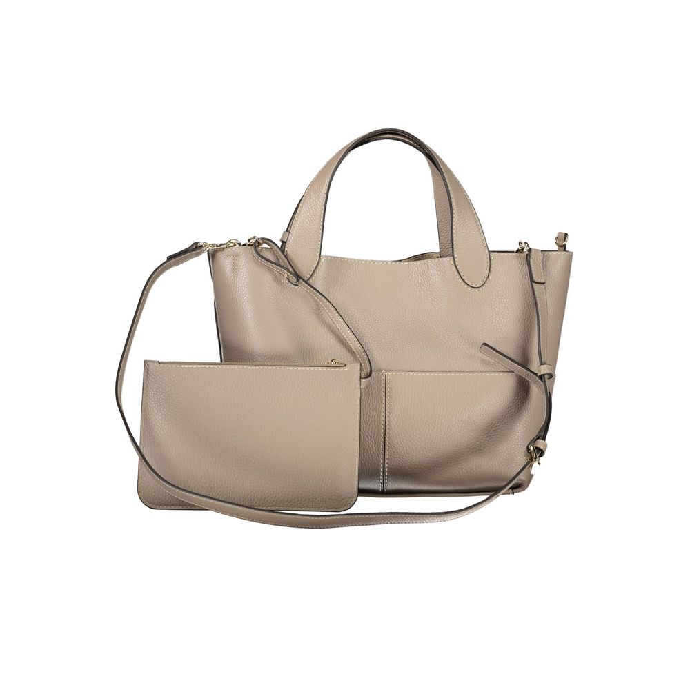 Furla Graue Lederhandtasche