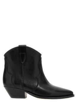 Isabel Marant Schwarze Chelsea Boots aus Kalbsleder