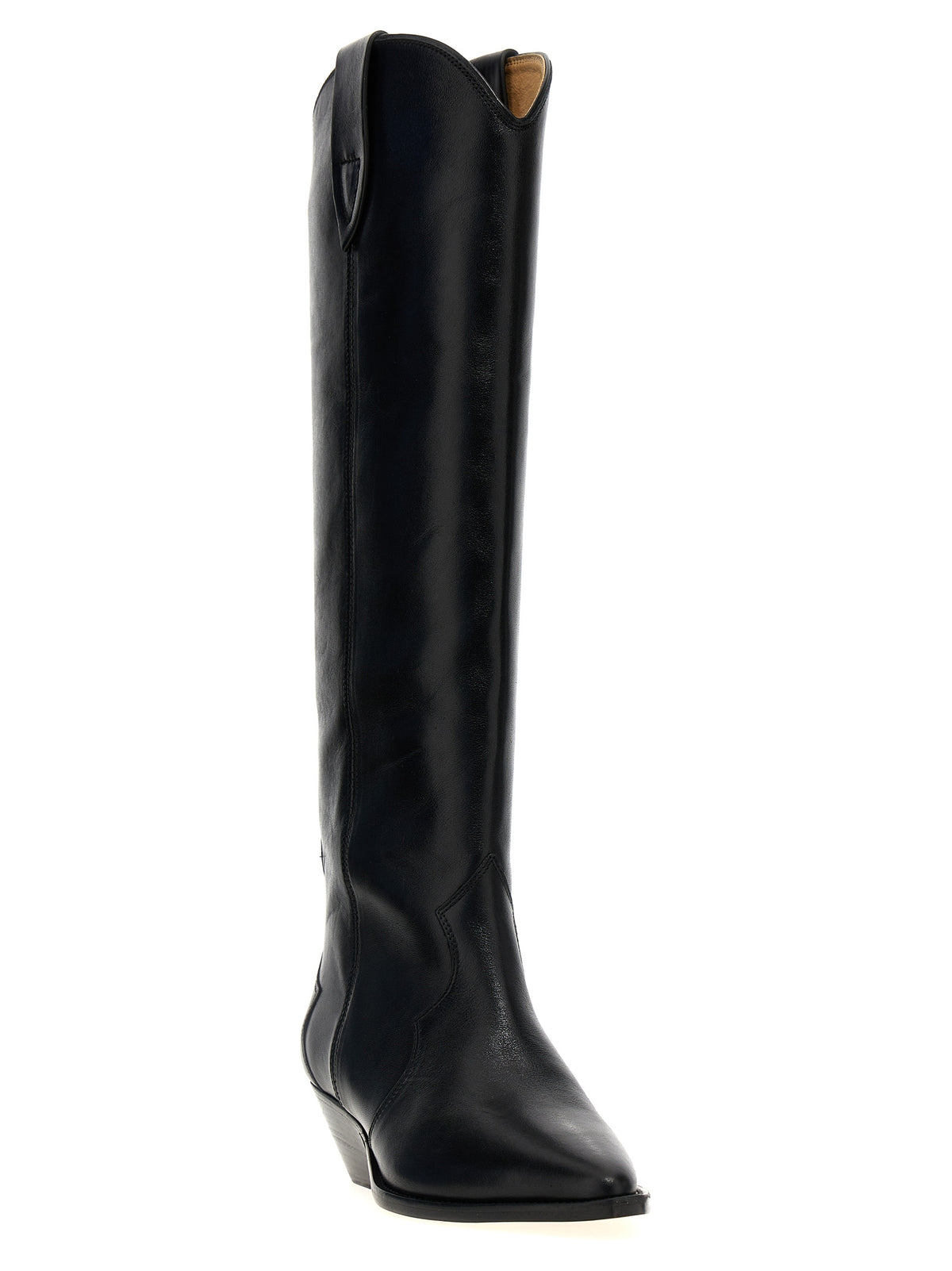 Isabel Marant Schwarze Chelsea Boots aus Kalbsleder