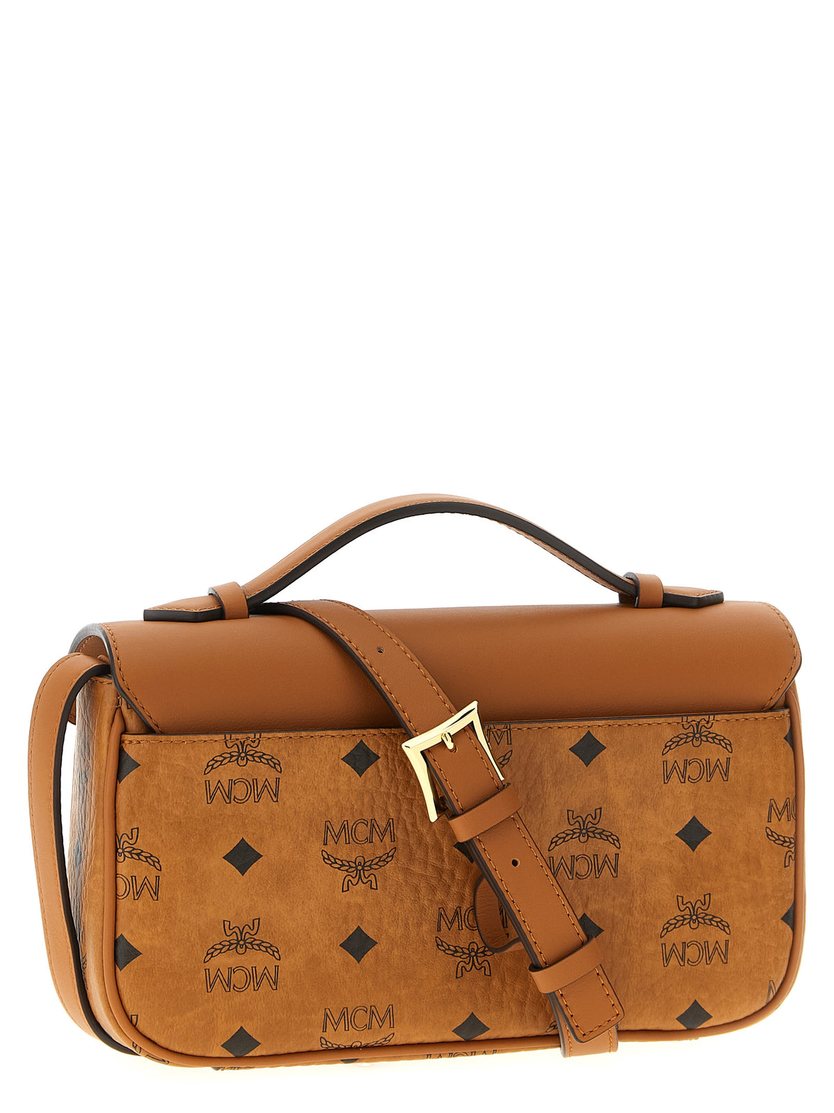 MCM Braune Crossbody-Tasche aus Polyethylen