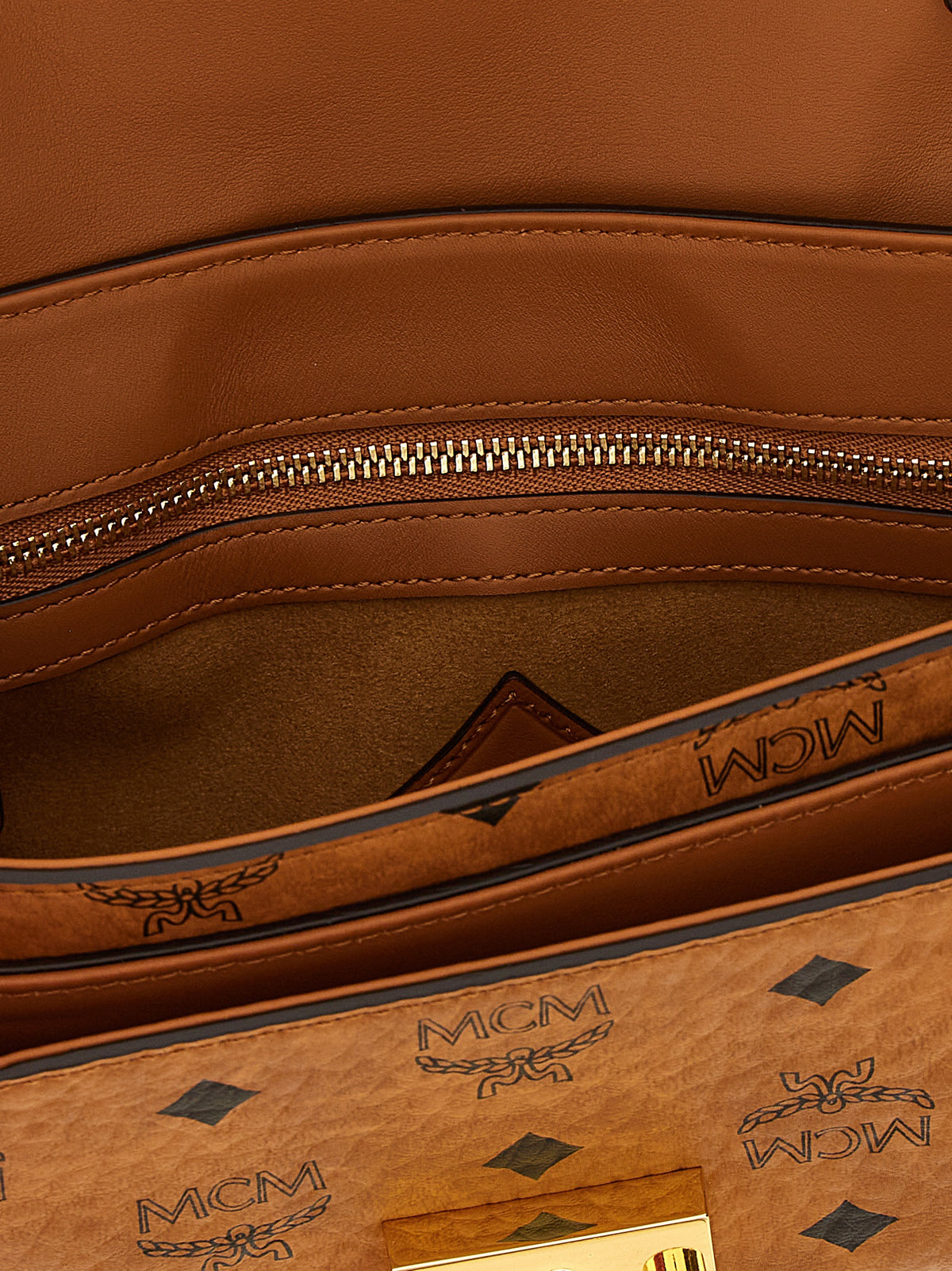 MCM Braune Crossbody-Tasche aus Polyethylen