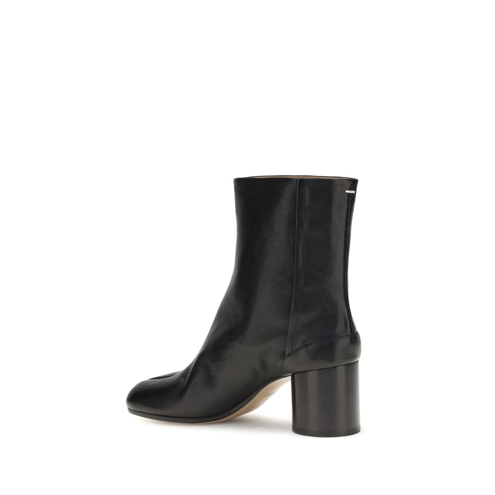 Maison Margiela Schwarze Lammleder-Stiefeletten Ovis Aries