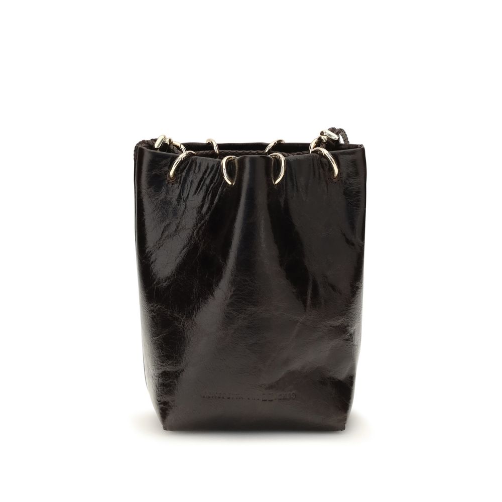 Benedetta Bruzziches Schwarze Kalbsleder Bos Taurus Bucket Bag