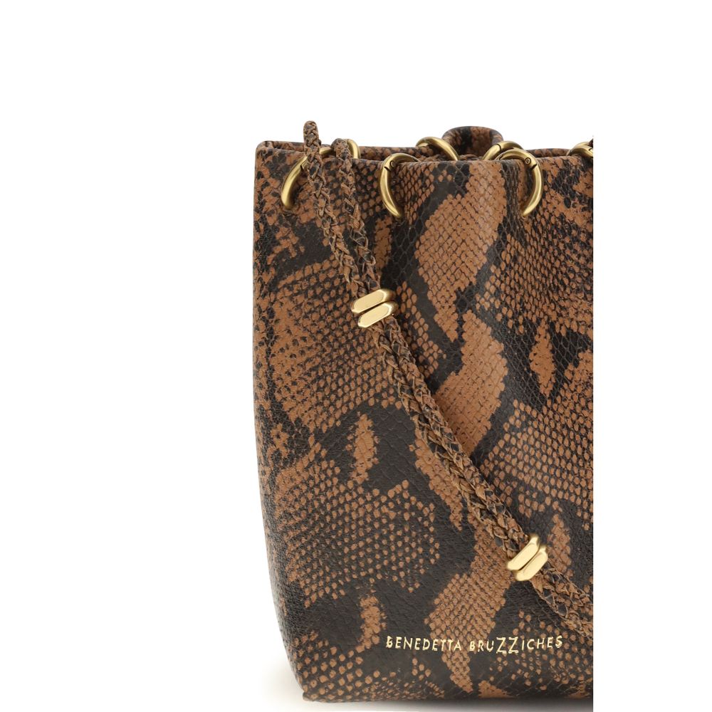 Benedetta Bruzziches Braune Kalbsleder Bos Taurus Bucket Bag