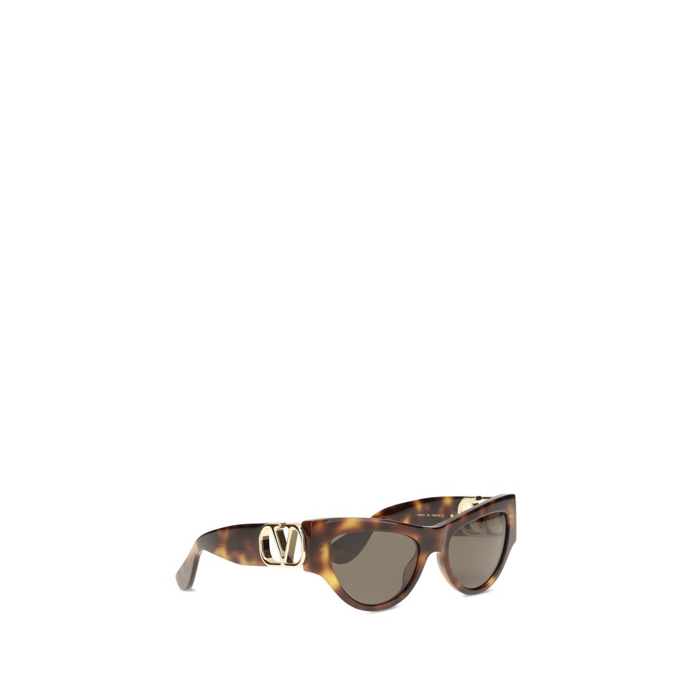 Valentino Garavani Braune Sonnenbrille aus Acetat