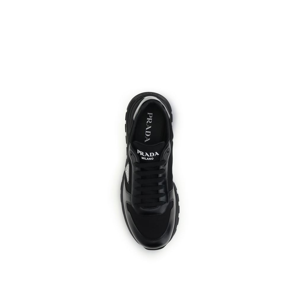 Prada Schwarze Sneaker aus recyceltem Polyamid