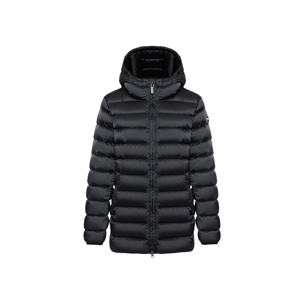 Colmar Originals Schwarze Polyamid-Jacke in voller Länge