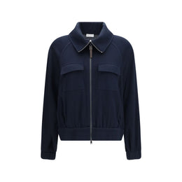 Brunello Cucinelli Blauer Baumwoll-Sweatshirt