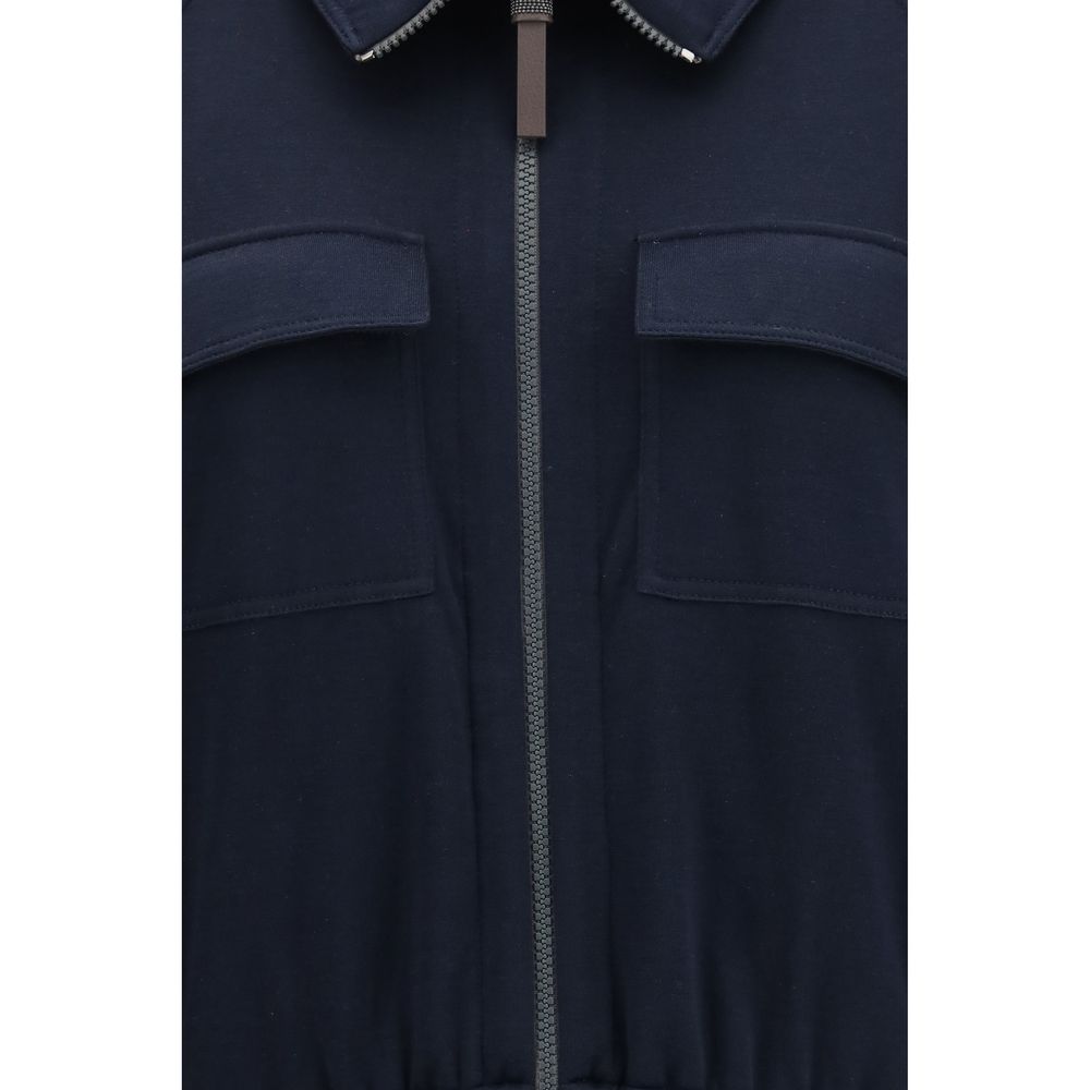Brunello Cucinelli Blauer Baumwoll-Sweatshirt