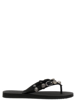 Balenciaga Schwarze Gummipantoletten